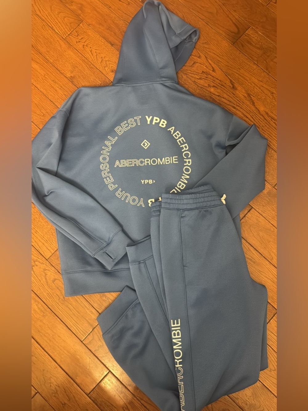 Abercrombie Blue Logo Hoodie & Jogger Set 15/16